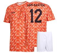 Camiseta de Fútbol de Europa 88 Equipación de fútbol Van Basten - Holanda - Naranja - Niño y Adulto - Equipación de fútbol - Chico - Ropa de Futbol - Talla XL