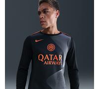Camiseta de fútbol de manga larga para antes del partido de tercera equipación Nike Dri-FIT Total 90 Inter de Milán Academy Pro Third - Hombre - Negro M