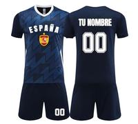 Camiseta de Fútbol España Niño, Camiseta Futbol Personalizada con tu Nombre Número, Equipaciones de Futbol Infantil/Adulto 2024#