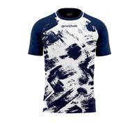 Camiseta De Fútbol Givova Art - Camiseta Deportiva Givova Azul. MKP