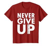 Camiseta de fútbol Never Give Up Never Give Up Camiseta