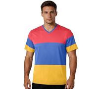 Camiseta de fútbol para fanáticos de los deportes, tela elástica, ajuste clásico, absorbe la humedad, para actividades al aire libre, para todo tipo de cuerpo, Bandera nacional de Armenia, 4X-Large
