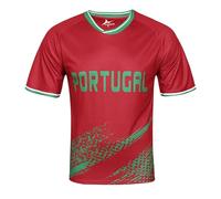 Camiseta de fútbol para hombre, copa de Europa América, cuello redondo, ajuste holgado, manga corta, para mujer, cómoda, ligera, con estampado gráfico de letras, camiseta casual para aficionados al