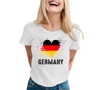 Camiseta de fútbol para mujer, camiseta de Alemania para mujer, artículo para fans de fútbol, camiseta alemana EM 2024, camiseta alemana, Beige S, S