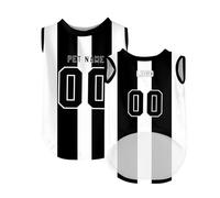 Camiseta de fútbol para perro, camiseta personalizada para mascotas con logotipo de nombre y número, traje deportivo para mascotas