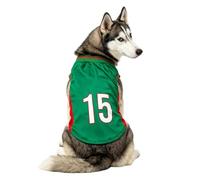 Camiseta De Fútbol para Perros - Ropa Deportiva Sin Mangas De Malla Transpirable, atuendou De Día De Partido para Perros Fans del Fútbol, Regalo para Amantes De Las Mascotas