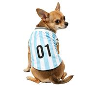 Camiseta De Fútbol para Perros - Ropa Deportiva Sin Mangas De Malla Transpirable, atuendou De Día De Partido para Perros Fans del Fútbol, Regalo para Amantes De Las Mascotas