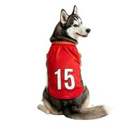 Camiseta De Fútbol para Perros - Ropa Deportiva Sin Mangas De Malla Transpirable, atuendou De Día De Partido para Perros Fans del Fútbol, Regalo para Amantes De Las Mascotas