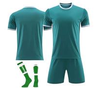 Camiseta de Fútbol Personalizadas para Hombres y Niño, Equipación Futbol Adultos DIY Nombre Número Logotipo con Conjunto V CuelloTop Pantalón Corto y Calcetines