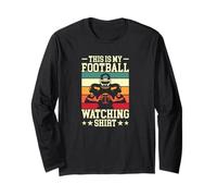 Camiseta de fútbol This Is My Football Watching Manga Larga