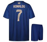 Camiseta de Fútbol visitante NASSR - Niño y Adulto - Equipación de fútbol - Chico - Ropa de Futbol - Talla 140