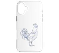 Camiseta de Gallo - Camiseta gráfica intrincada de Animales de Granja Carcasa para iPhone 16 Plus