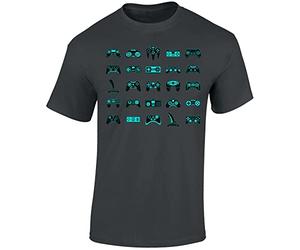 Camiseta de gamer: My Plan for Today: Gaming - ZockGame PC Consola Gamer Gamer Play Internet Controller - Regalo E-Sport Ropa Hombres Mujeres Niñas - LAN Party Nerd, Dark gray-Controller, S