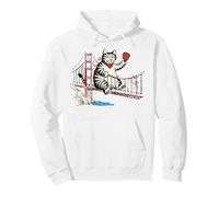 Camiseta De Gato De San Francisco, Libros De Lectura del Sudadera con Capucha