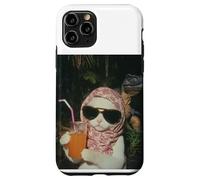 Camiseta de Gato Just a Chill Girl, Camiseta de Gato y Dinosaurio Carcasa para iPhone 11 Pro