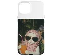 Camiseta de Gato Just a Chill Girl, Camiseta de Gato y Dinosaurio Carcasa para iPhone 15 Plus