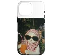 Camiseta de Gato Just a Chill Girl, Camiseta de Gato y Dinosaurio Carcasa para iPhone 16 Pro MAX