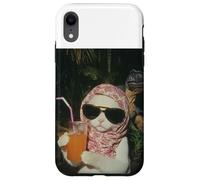 Camiseta de Gato Just a Chill Girl, Camiseta de Gato y Dinosaurio Carcasa para iPhone XR