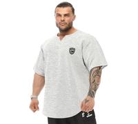 Camiseta de Gran tamaño para Hombre, Culturismo, Levantamiento de Pesas, Tejido Grueso, Texturizado, Activo, Blanco, Large