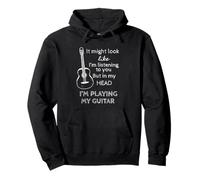 Camiseta de Guitarra con Texto en inglés It Might Look Like I'm Listening To You Sudadera con Capucha