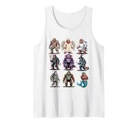 Camiseta de Halloween Bigfoot - Grupo de Disfraces de Sasquatch Cryptid Camiseta sin Mangas