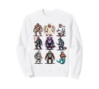 Camiseta de Halloween Bigfoot - Grupo de Disfraces de Sasquatch Cryptid Sudadera