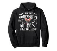Camiseta de Halloween con Texto en inglés «I Am The Nightshift I Am Bat Nurse» Sudadera con Capucha