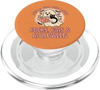 Camiseta de Halloween con Texto en inglés Just a Girl Who Loves Books PopSockets PopGrip para MagSafe