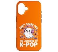Camiseta de Halloween K-Pop - Ghost Listening to K-Pop Fandom Carcasa para iPhone 16