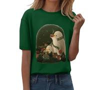 Camiseta de Halloween para mujer, pantalones cortos de manga corta, cuello redondo, camiseta de manga corta, estampado de calabaza, camisetas informales de otoño 2025, camisetas ligeras para carnaval