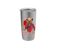 Camiseta de Halloween Welcome In Scary Horror Evil Clown Vaso térmico de acero inoxidable de doble pared