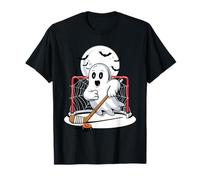 Camiseta de Hockey con Fantasmas para Halloween, Spooky Sports Fun Camiseta