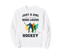 Camiseta de Hockey para niñas Adolescentes, Camiseta de Hockey Vintage Divertida Sudadera