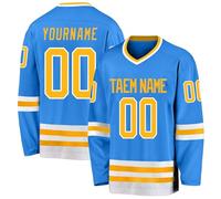 Camiseta de Hockey personalizada,Diseña tu camiseta de Hockey personalizada con tu nombre/equipo/número, Camiseta de Hockey con nombre adecuada para Regalos para Niños y Adultos Estilo 5 KAN0827A,