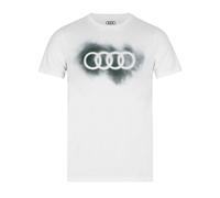 Camiseta De Hombre Audi Blanca Anillos Audi