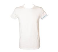 Camiseta de hombre BIKKEMBERGS camiseta de algodón elástico con cuello redondo y