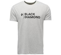 Camiseta de hombre Black Diamond M Mini Stacked Ss Tee Talla: L / Color: gris