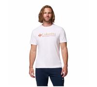 Camiseta de hombre Columbia CSC Basic Logo Tee Talla: XXL / Color: blanco/naranja