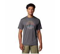 Camiseta de hombre Columbia Kwick Hike™ Graphic Short Sleeve Tee Talla: M / Color: negro/gris