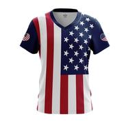 Camiseta de Hombre con Bandera: cómoda Camiseta de poliéster con Bandera Nacional Estampada. Camiseta de Orgullo Nacional para Hombre, Desfile del Orgullo, Festival o Verano Cotidiano.