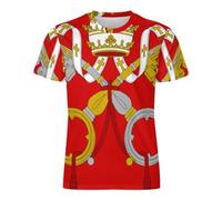 Camiseta De Hombre con Estampado 3D - Ciudad del Vaticano Bandera Nacional Camiseta Tipo Jersey Estampada Tops Holgados Y Transpirables De Verano Estilo Streetwear. L