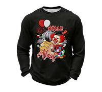 Camiseta de hombre con estampado en relieve informal, transpirable, diario, manga corta, cuello redondo, alto, cómodo, A-le negro, L