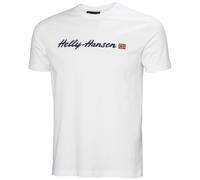 Helly Hansen Hombres Core Graphic T 2.0, Blanco, M