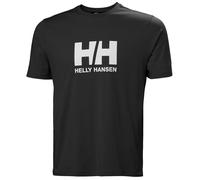 Helly Hansen Hombres Camiseta con el Logotipo de HH 3.0, Negro, M