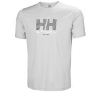 Helly Hansen Hombres Camiseta HH Tech con gráfico 2.0, Gris Niebla, M