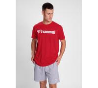 Camiseta de hombre hummel Regular Fit Elástica Cuello Redondo Logo Deporte Playe