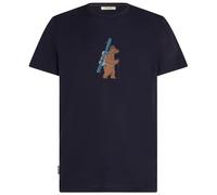 Camiseta de hombre Icebreaker Men Merino 150 Tech Lite Bear Tour Talla: M / Color: azul oscuro