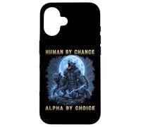 Camiseta de Hombre Lobo Alpha by Choice Horror Goth Graphic Meme Carcasa para iPhone 16