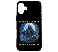 Camiseta de Hombre Lobo Alpha by Choice Horror Goth Graphic Meme Carcasa para iPhone 16 Plus