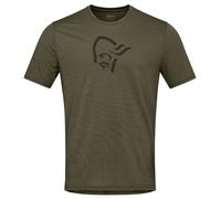 Camiseta de hombre Norrona femund equaliser merino T-shirt Talla: XL / Color: verde oscuro